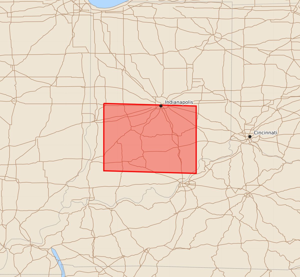 Risk area map for Watch 365 Outline