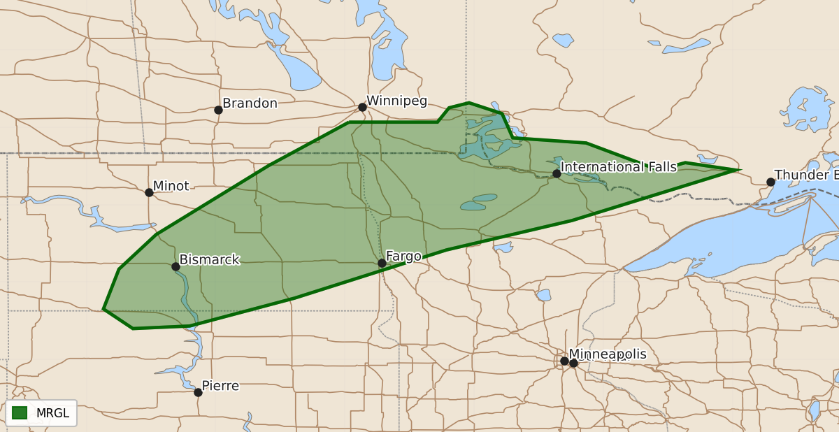 Risk area map for Day 3 Areal Outline