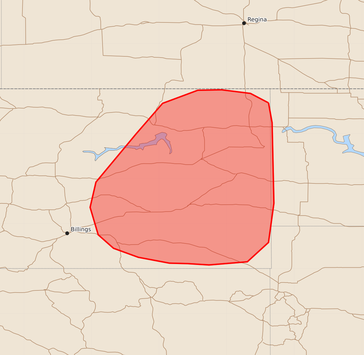 Risk area map for Mesoscale Discussion 1478