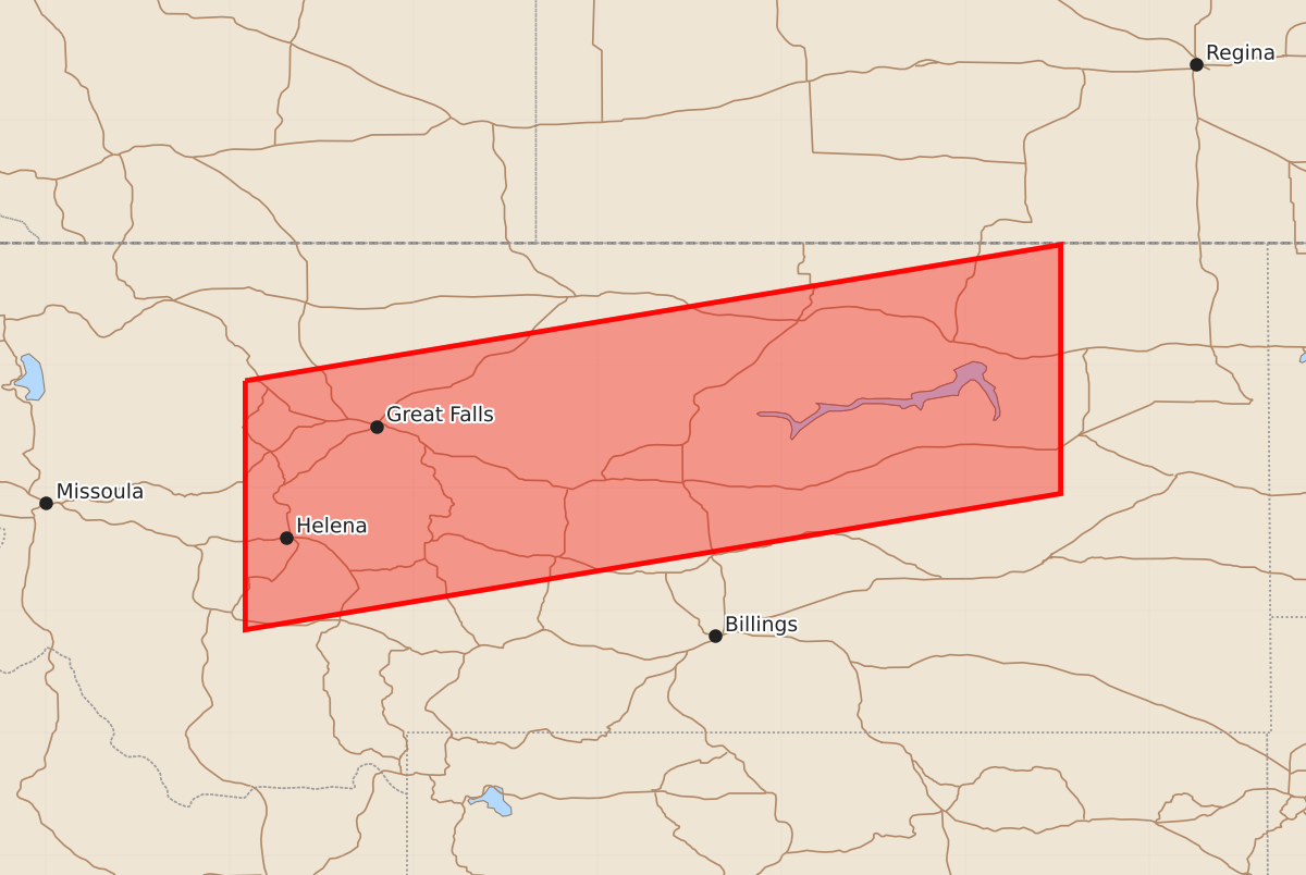 Risk area map for Watch 488 Outline