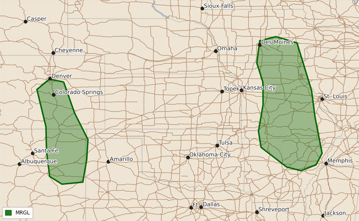 Risk area map for Day 3 Areal Outline