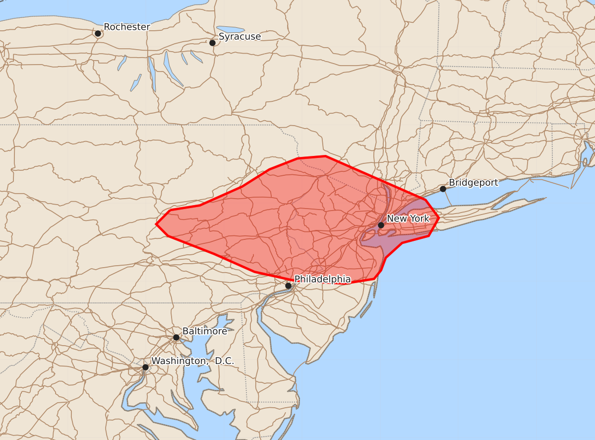 Risk area map for Mesoscale Discussion 1477