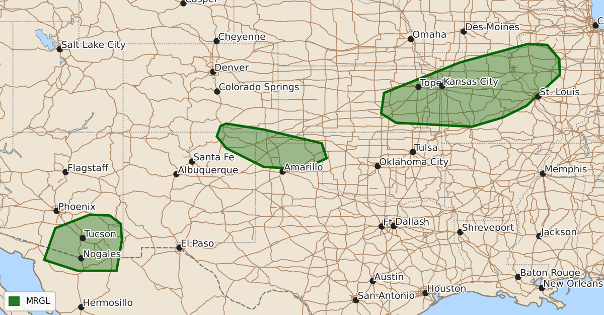 Risk area map for Day 3 Convective Outlook
