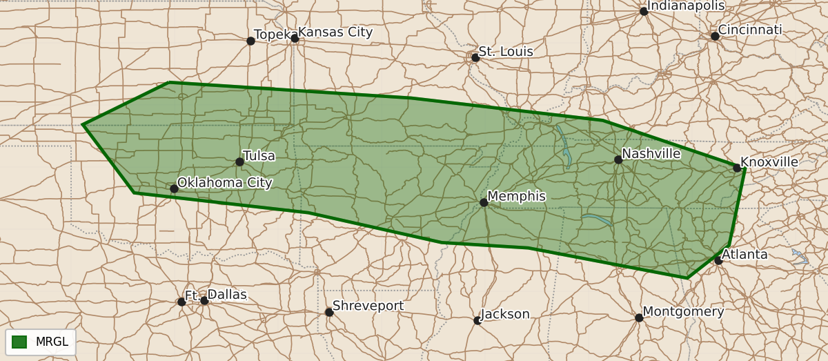 Risk area map for Day 3 Areal Outline