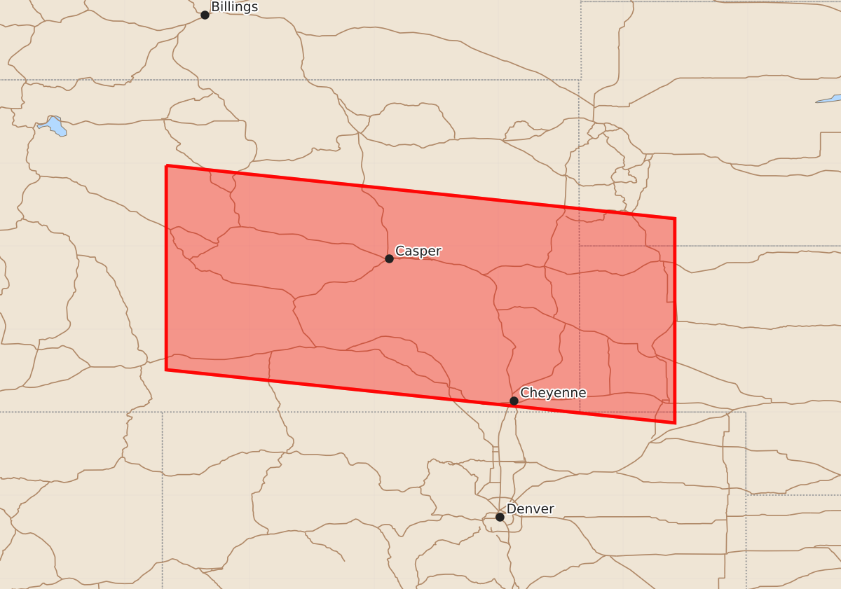 Risk area map for Watch 356 Outline