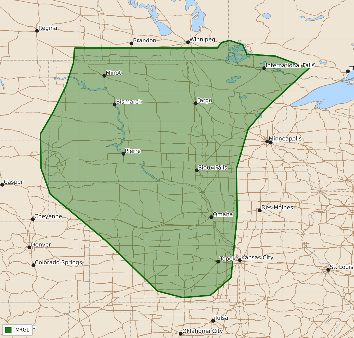 Risk area map for Day 3 Areal Outline