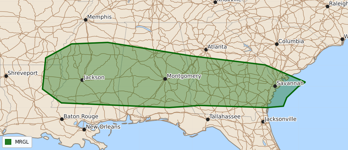 Risk area map for Day 3 Areal Outline
