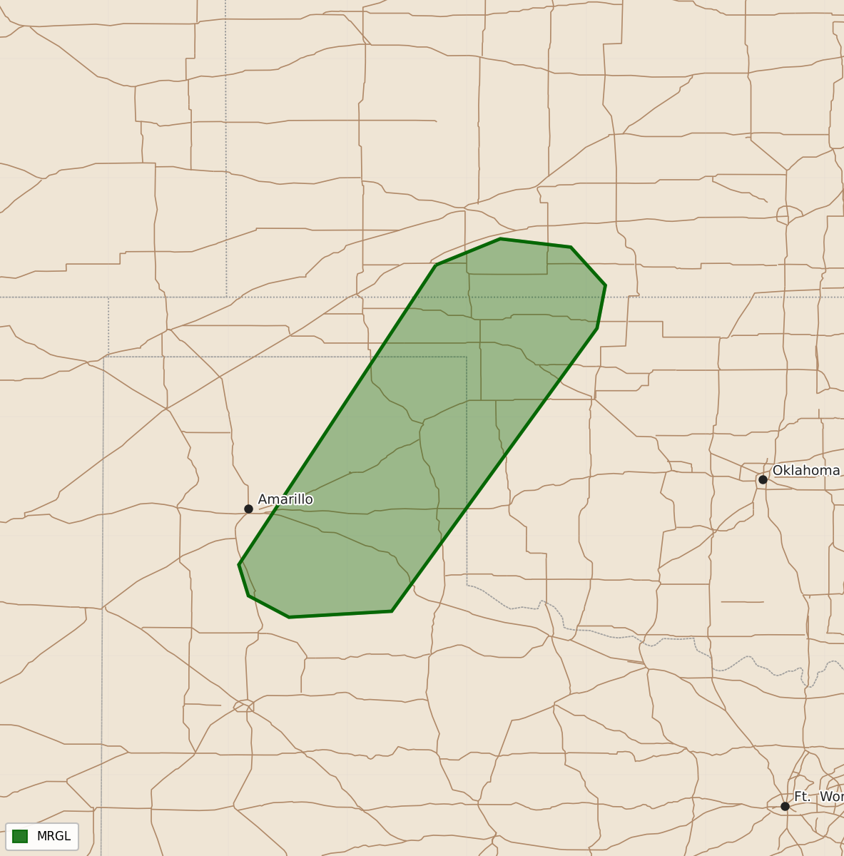 Risk area map for Day 1 Areal Outline