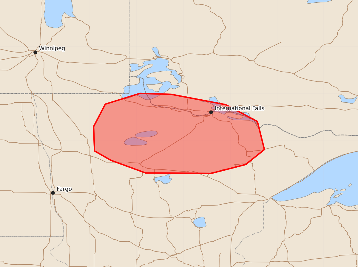 Risk area map for Mesoscale Discussion 1431