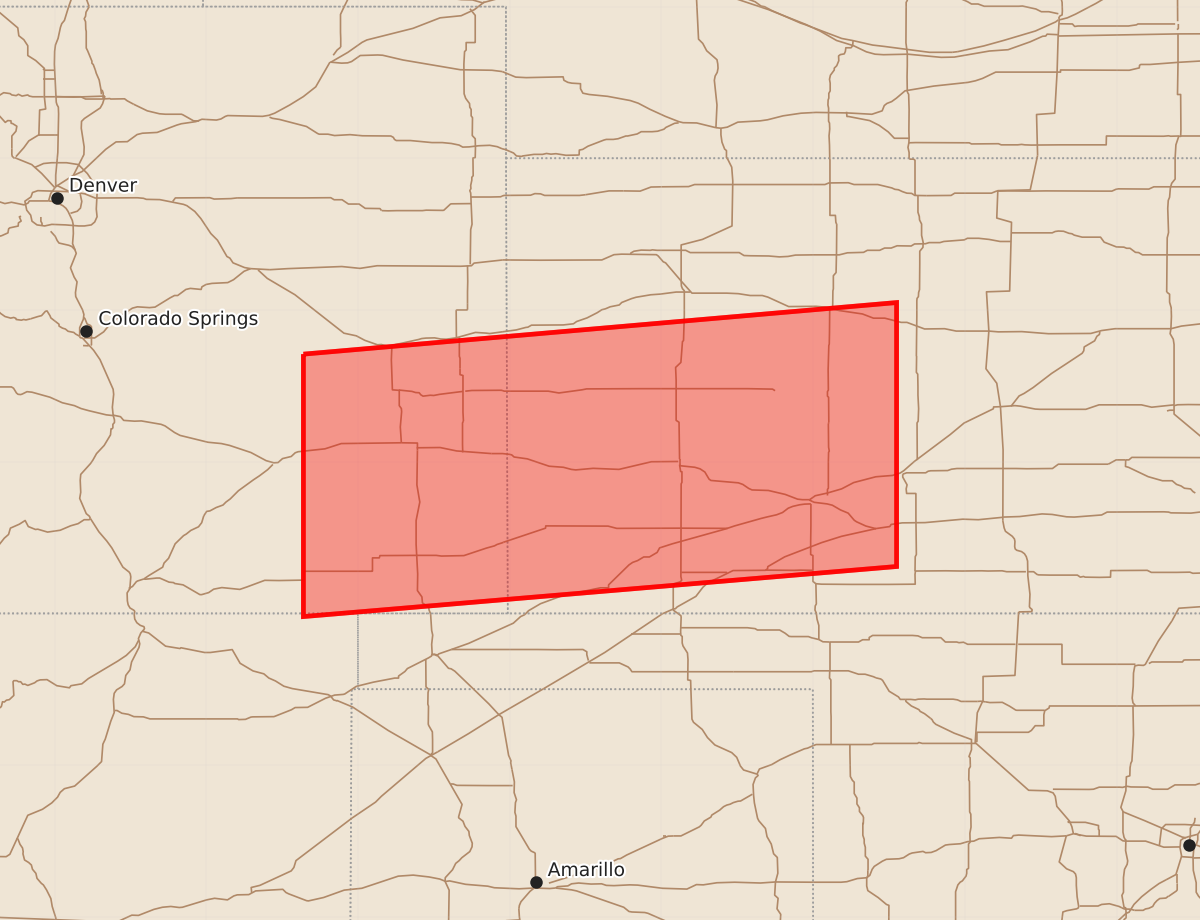 Risk area map for Watch 358 Outline