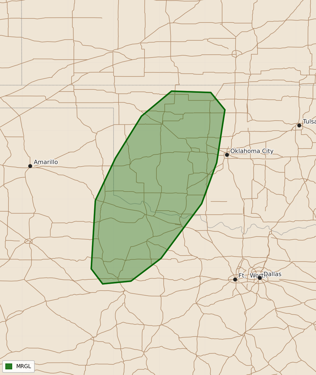 Risk area map for Day 1 Convective Outlook