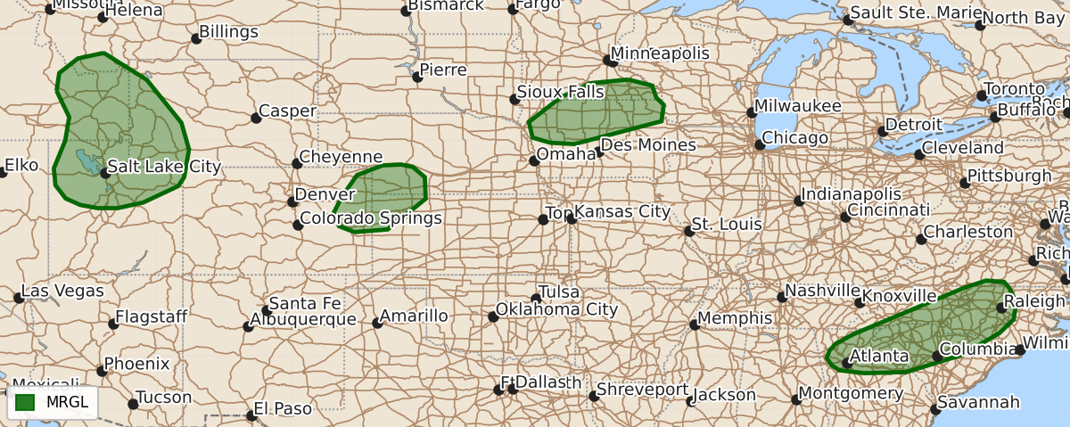 Risk area map for Day 1 Areal Outline