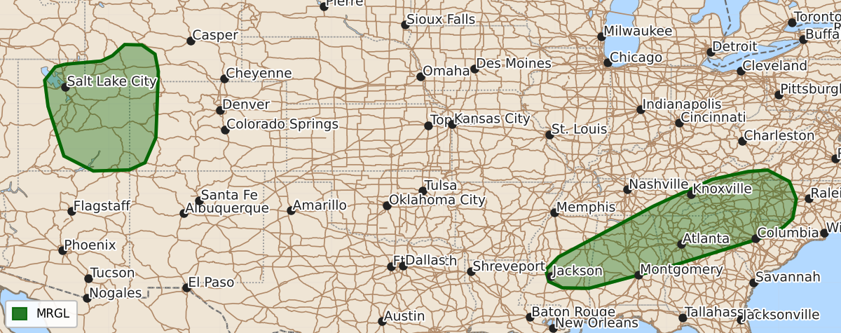 Risk area map for Day 1 Areal Outline
