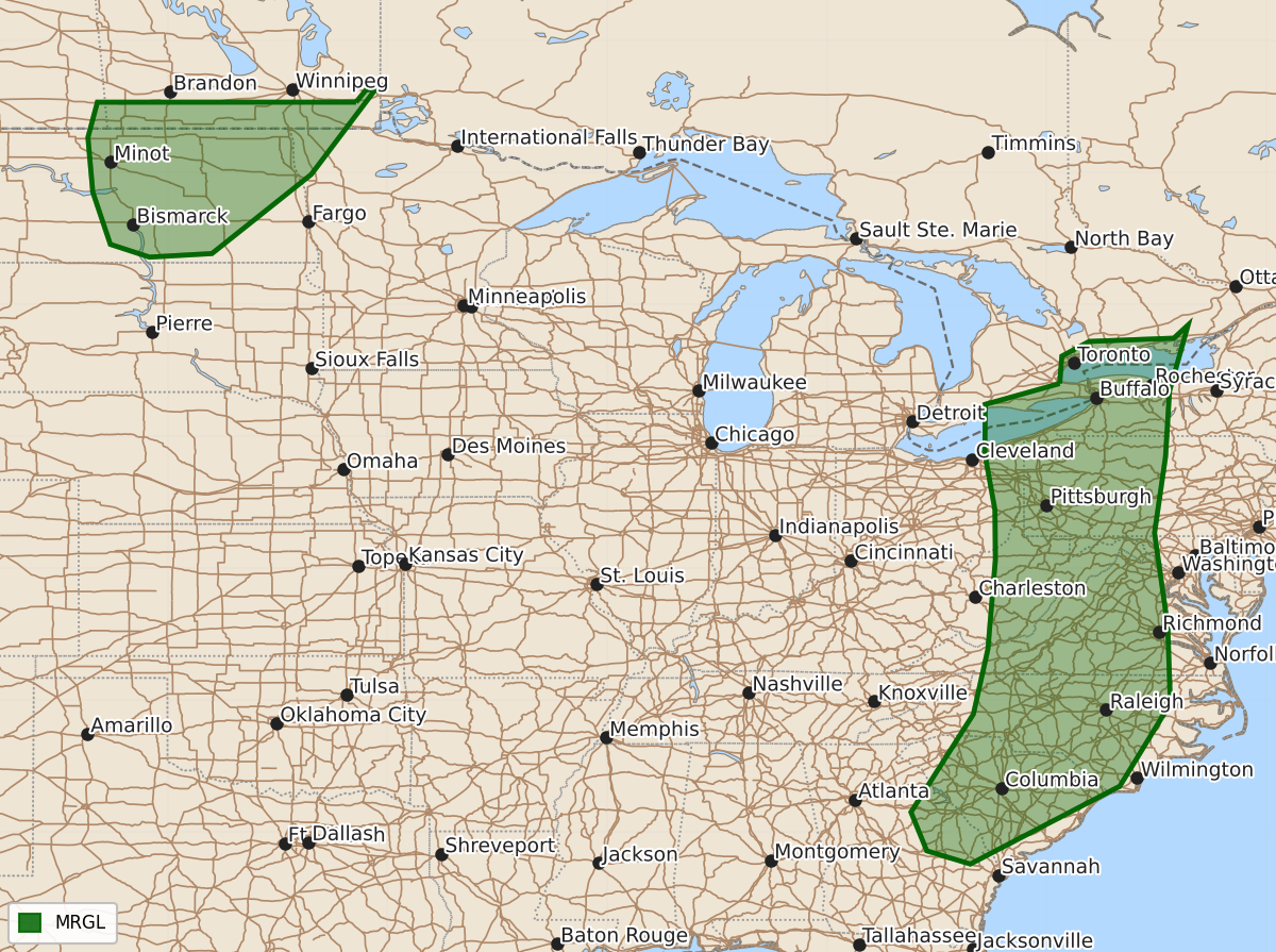 Risk area map for Day 3 Convective Outlook