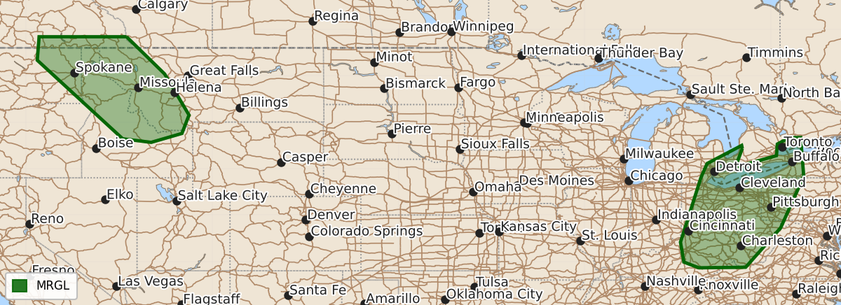 Risk area map for Day 3 Areal Outline