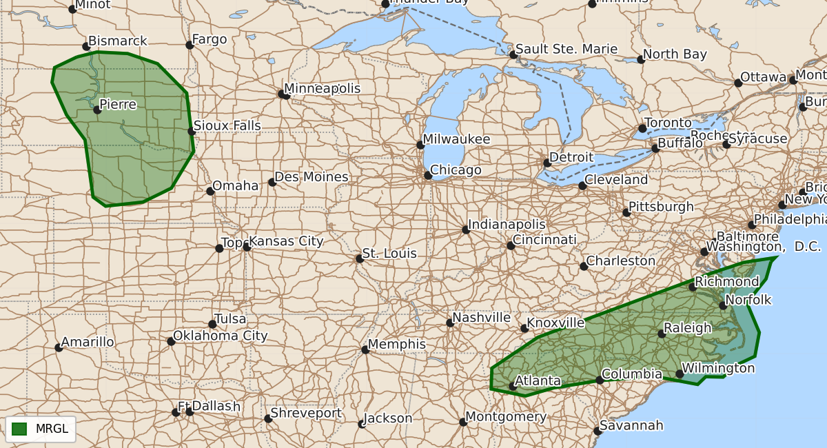 Risk area map for Day 3 Convective Outlook