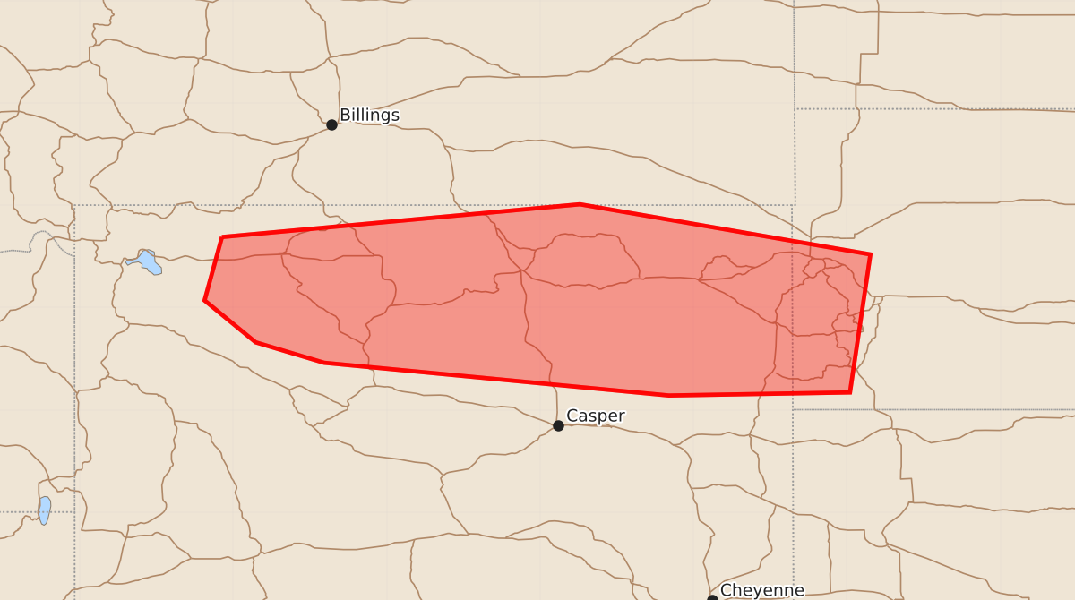 Risk area map for Mesoscale Discussion 1744