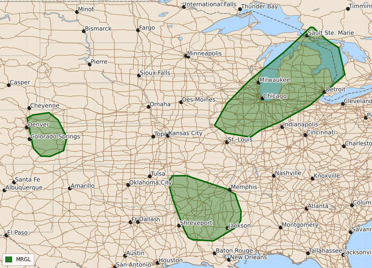 Risk area map for Day 3 Areal Outline
