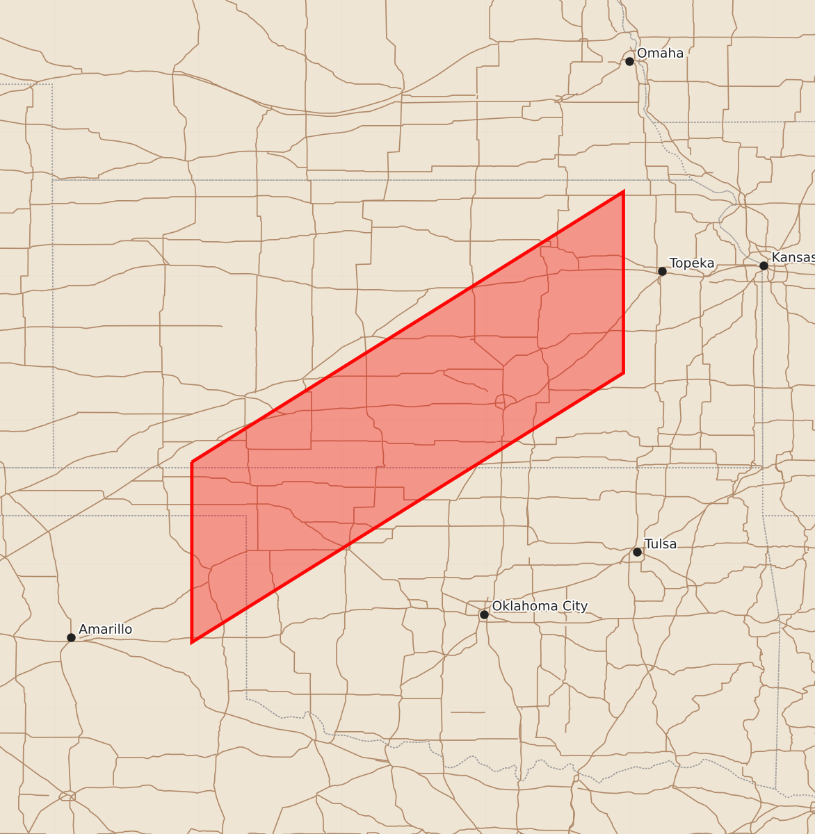 Risk area map for Watch 670 Outline