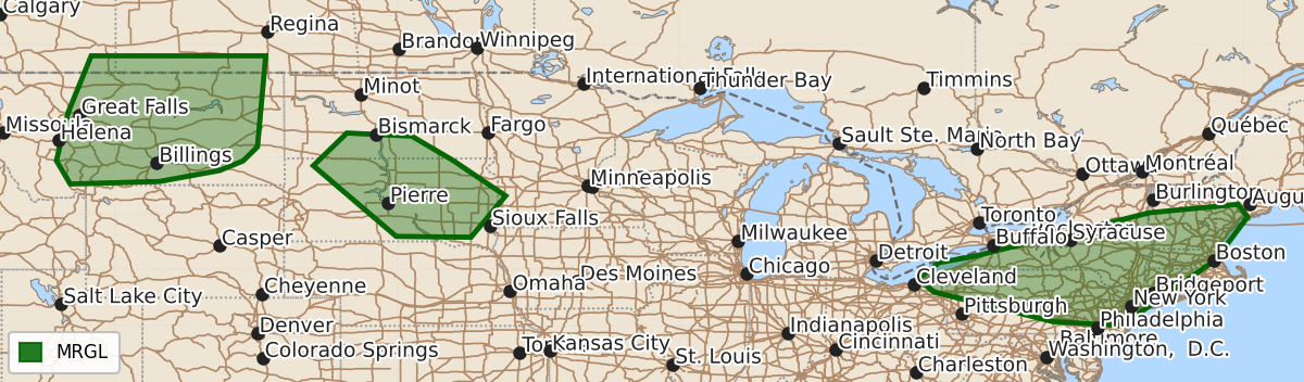 Risk area map for Day 2 Convective Outlook