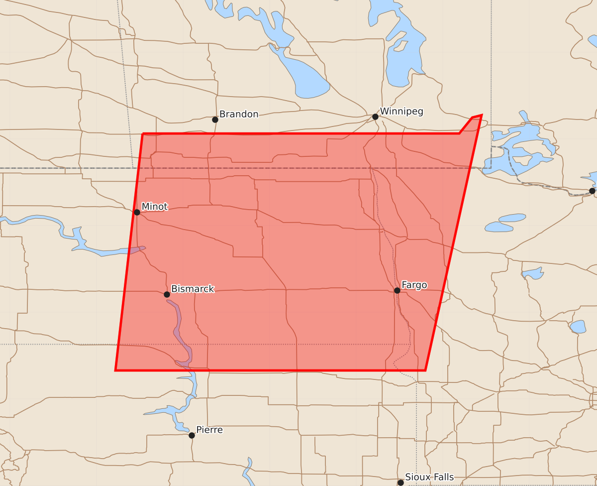 Risk area map for Watch 415 Outline
