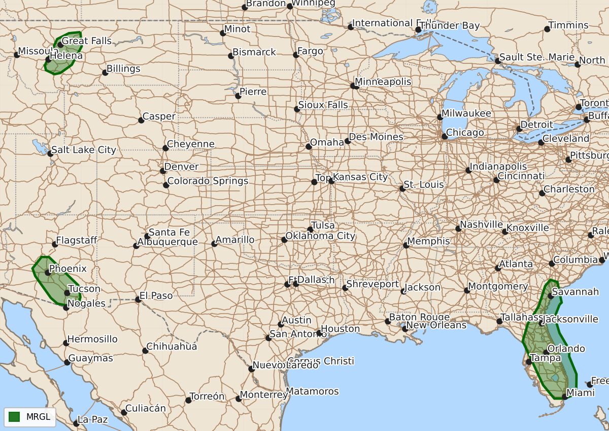 Risk area map for Day 1 Convective Outlook