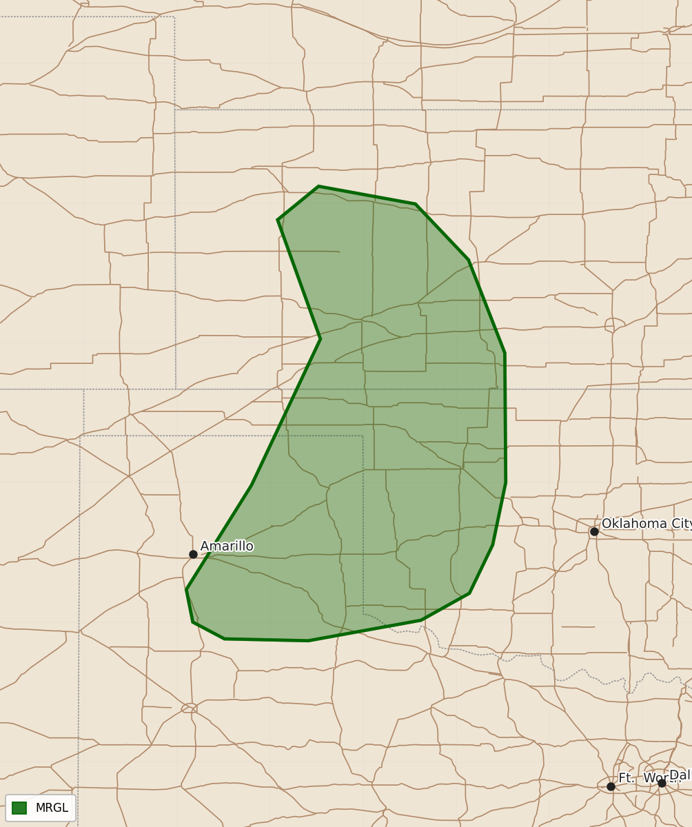 Risk area map for Day 1 Areal Outline