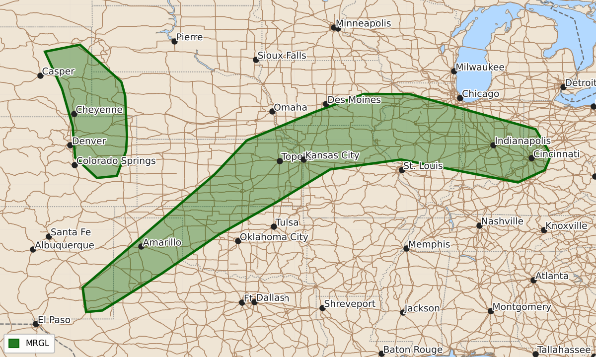 Risk area map for Day 3 Convective Outlook