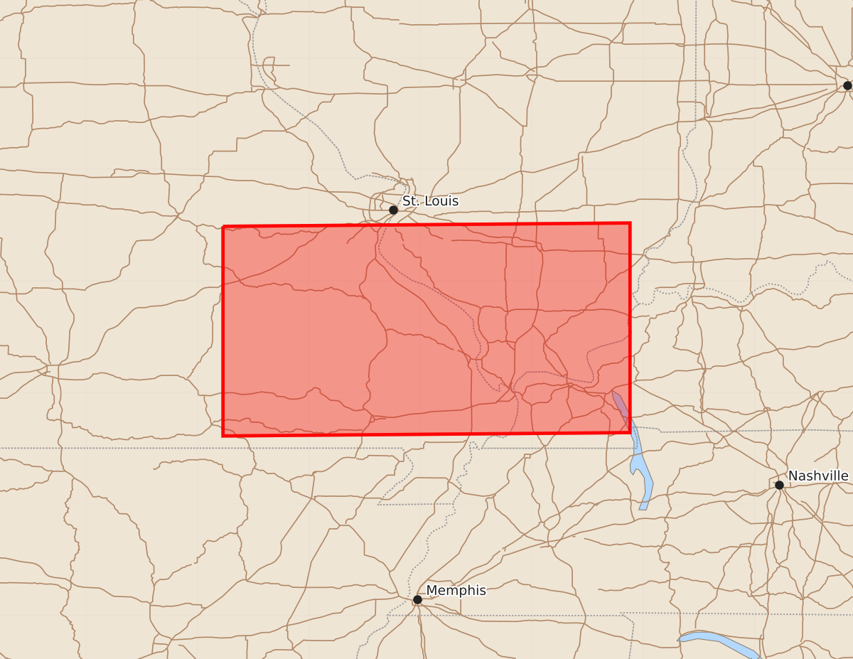 Risk area map for Watch 480 Outline