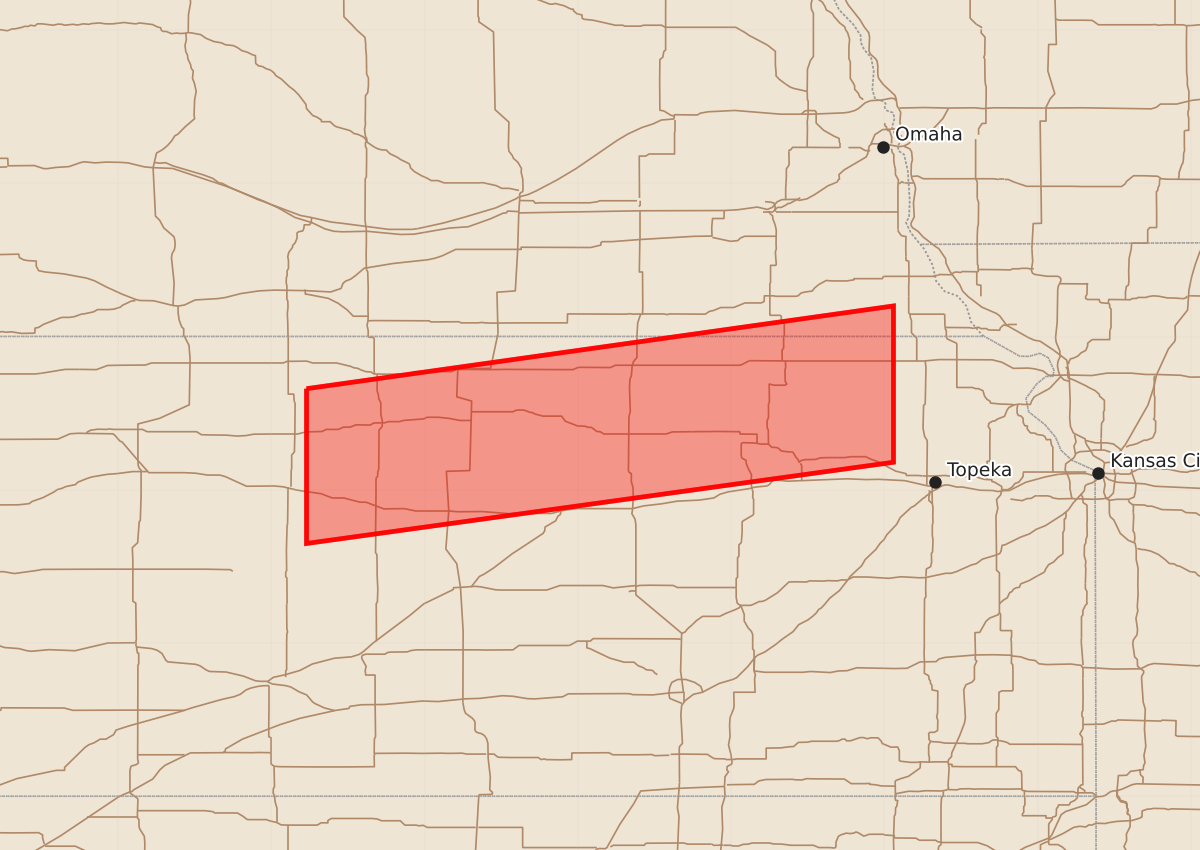 Risk area map for Watch 452 Outline