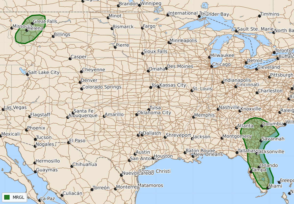 Risk area map for Day 1 Areal Outline
