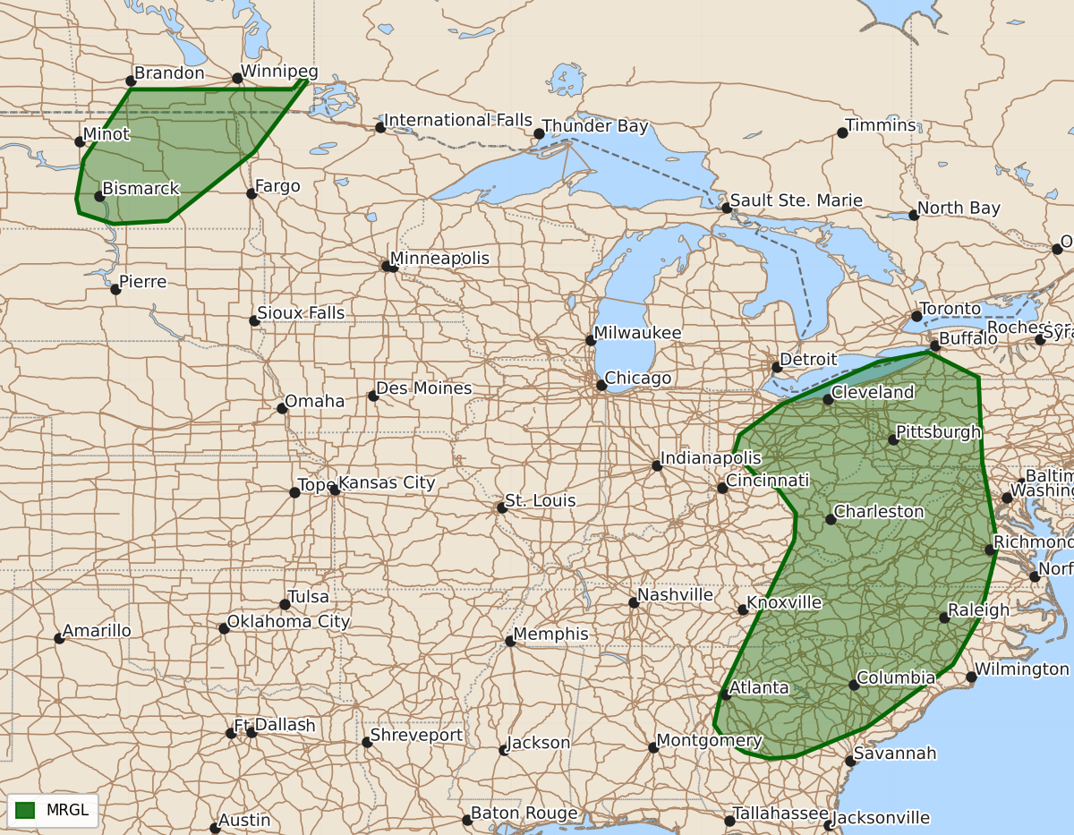Risk area map for Day 3 Convective Outlook
