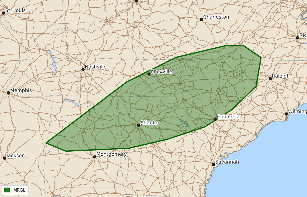 Risk area map for Day 3 Convective Outlook