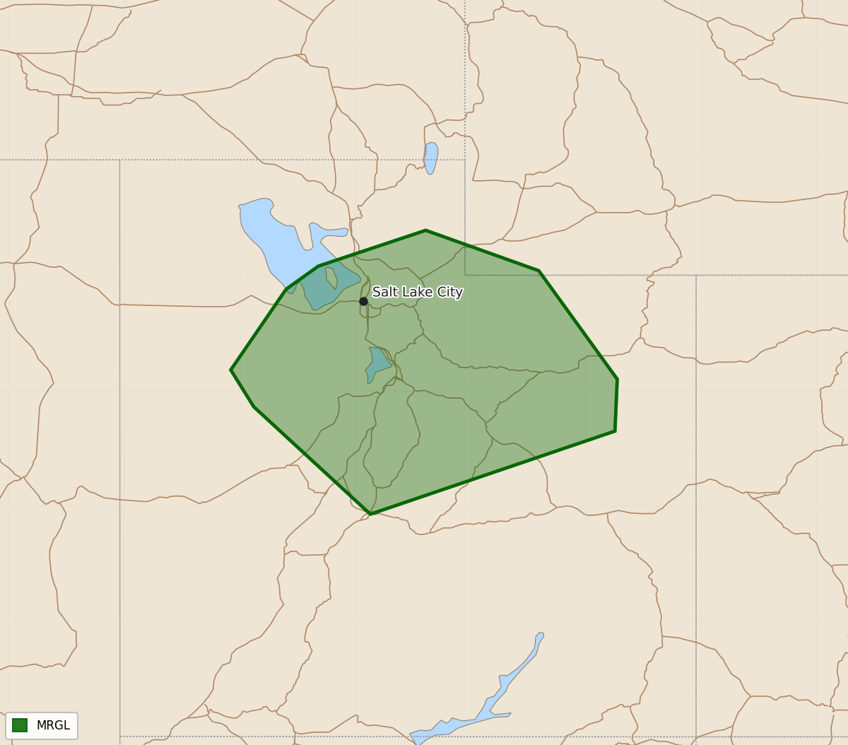 Risk area map for Day 2 Areal Outline