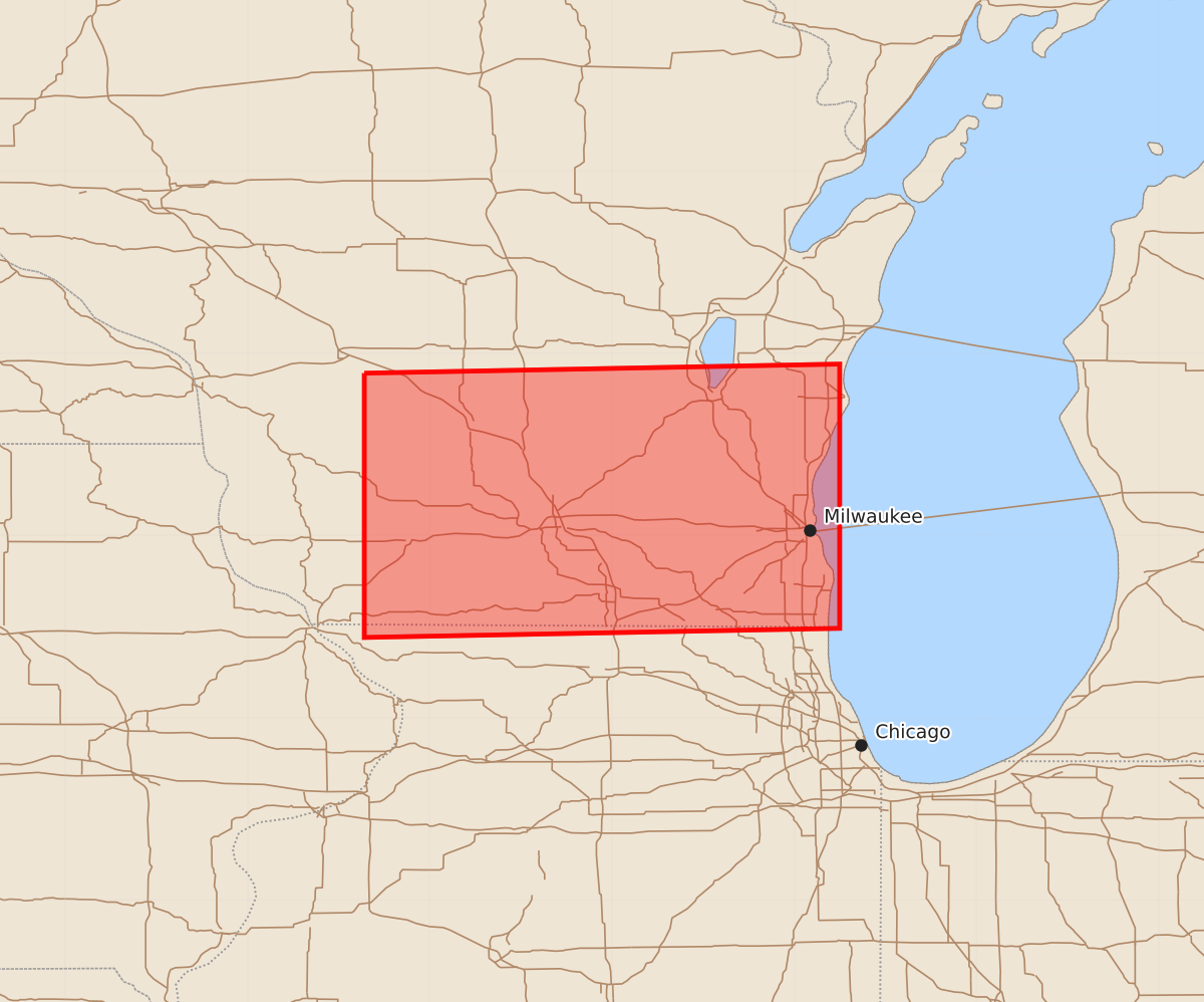Risk area map for Watch 440 Outline