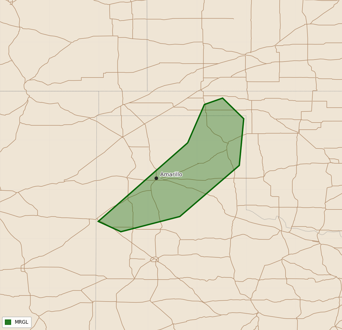 Risk area map for Day 1 Convective Outlook