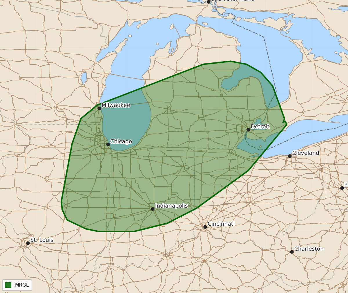 Risk area map for Day 2 Convective Outlook