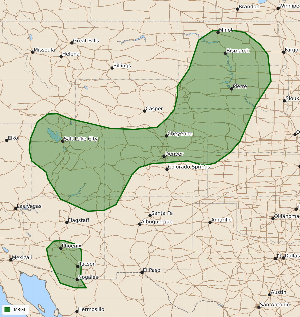 Risk area map for Day 1 Convective Outlook