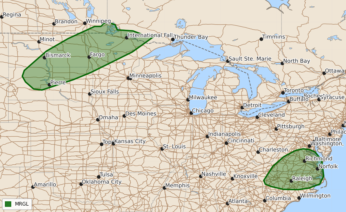 Risk area map for Day 3 Convective Outlook